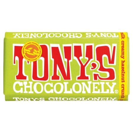 Tony’s Chocolonely Fairtrade Milk Creamy Hazelnut Crunch 180g
