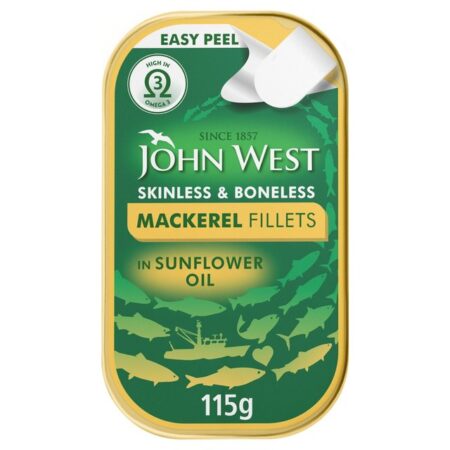 John West Mackerel Fillets In Sunflower Oil 115g