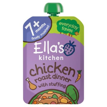 Ella’s Kitchen Organic Chicken Roast Dinner Baby Food Pouch 7+ Months 130g