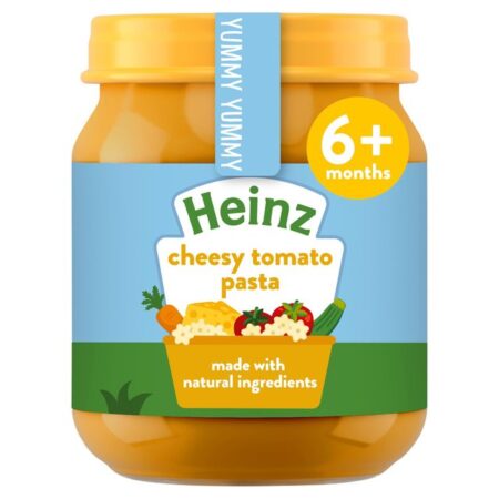 Heinz By Nature Cheesy Tomato Pasta Baby Food Jar 6+ Months 120g