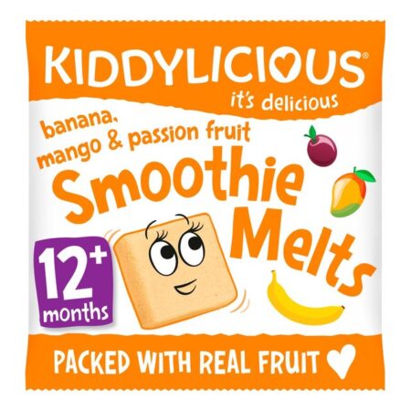 Kiddylicious Banana, Mango & Passion Fruit Smoothie Melts 6g