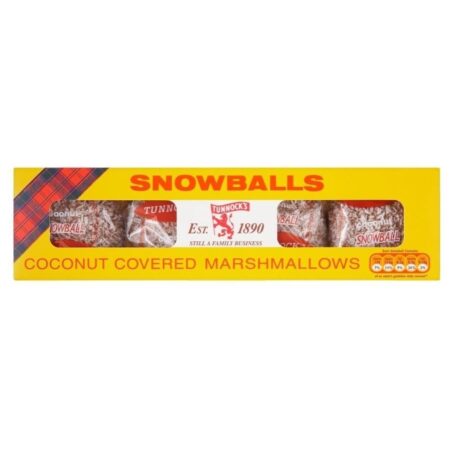Tunnock’s Snowballs (4 per pack – 120g) – Pack of 6