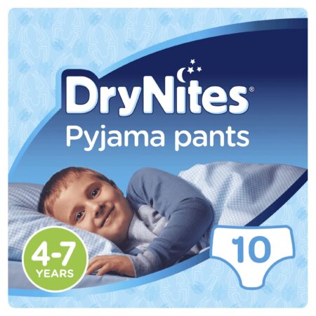 Huggies DryNites Pyjama Pants Boy 4-7 Years – Pack of 10