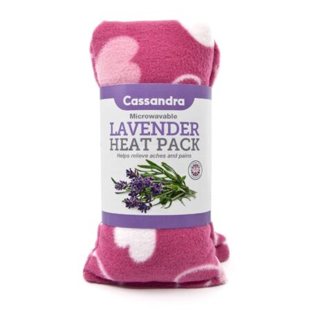 PATTERNED FLEECE HEATPACK LAVENDER