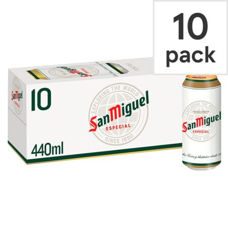 San Miguel Especial Lager Beer Can 10x440ml