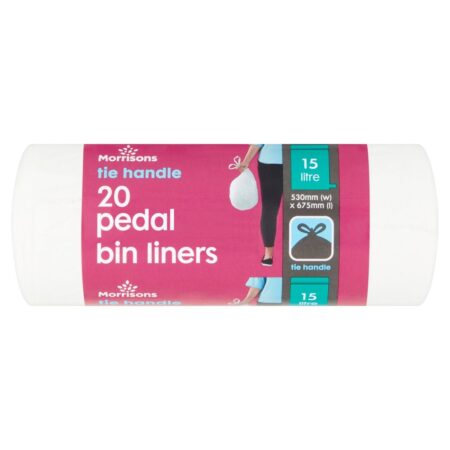 15L Tie Handle Pedal Bin Liners