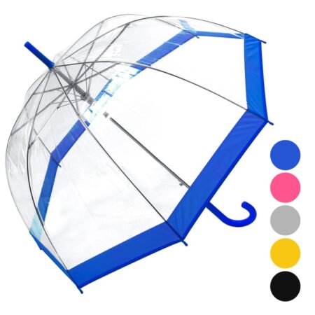 COLOUR BORDERED DOME UMBRELLA