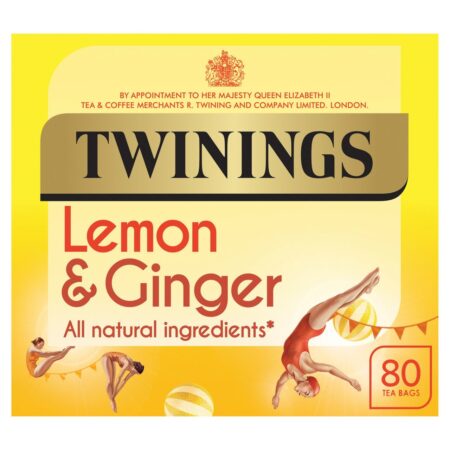 Twinings Lemon & Ginger Tea Bags 80s