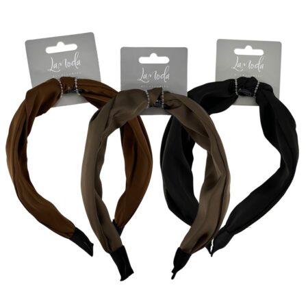 SATIN WIDE KNOT HEADBAND