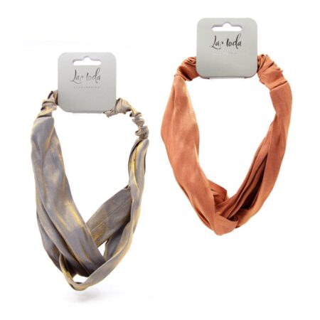 METALIC SATIN HEADBAND