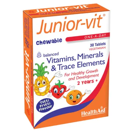 Junior-vit – Chewable (Tutti-fruity Flavour) Tablets