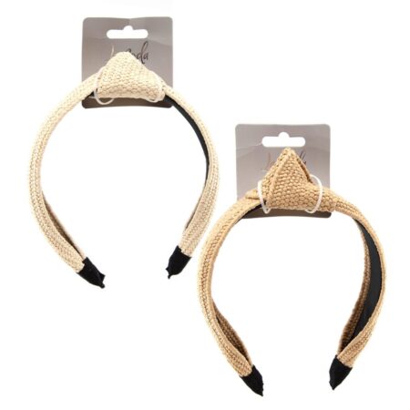 TWIST KNOT STRAW HEADBAND