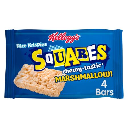 Kellogg’s Rice Krispies Squares Marshmallow Snack Bars 4 x 28g