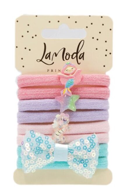 EMBELLISHED PONYTAILERS 8PCS