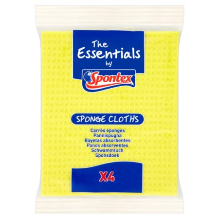 SPONTEX SPONGE CLOTH 4PK