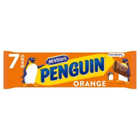 Mcvitie’s Penguin Orange Chocolate Biscuit Bar 7 x 172g