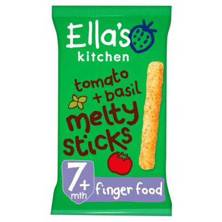Ella’s Kitchen Tomato and Basil Melty Sticks Baby Snack 7+ Months 17g