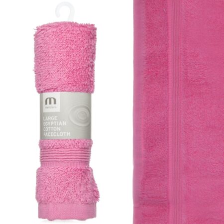 LUXURY COMBED COTTON FACECLOTH – PINK