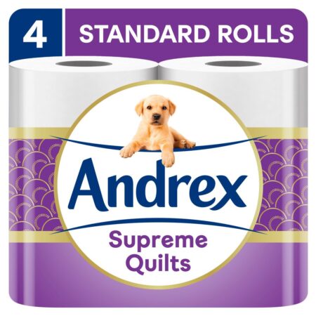 Andrex Supreme Quilts Toilet Roll 4 per pack