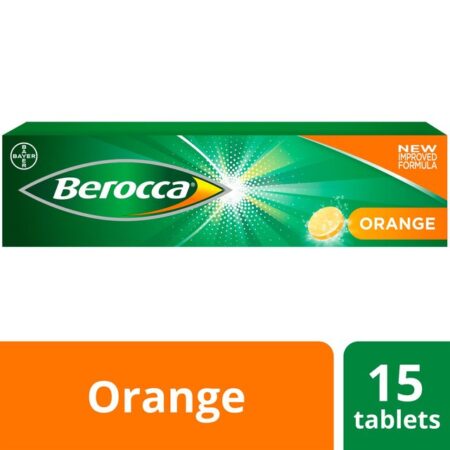 Berocca Energy Food Supplement Orange Effervescent Tablets 15 per pack