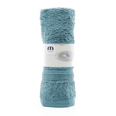 COMBED COTTON FACECLOTH TEAL