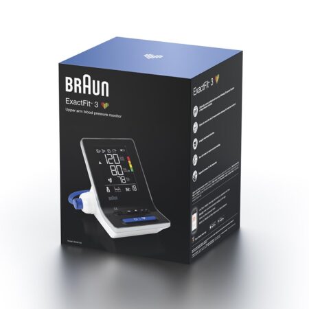 BRAUN EXACT FIT 3 BLOOD PRESSURE MONITOR