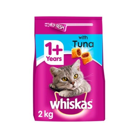 Whiskas 1+ Tuna & Vegetable Dry Cat Food 2Kg