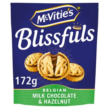 McVitie’s Blissfuls Chocolate & Hazelnut Biscuits 172g