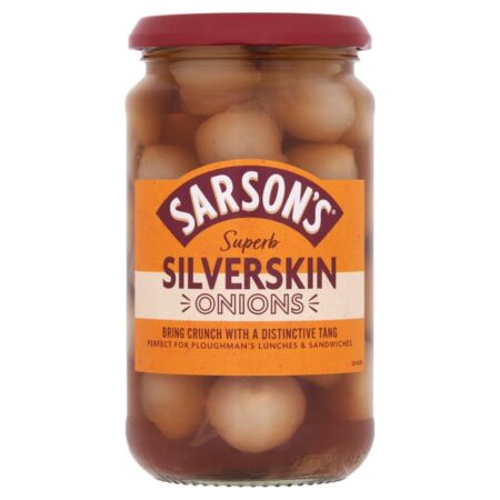 Sarson’s Medium Silverskin Pickled Onion (460g)