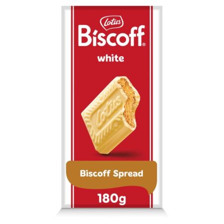 Lotus Biscoff White Chocolate With Biscoff Cream 180g