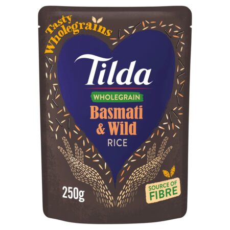 Tilda Microwave Brown Basmati and Wild Rice 250g