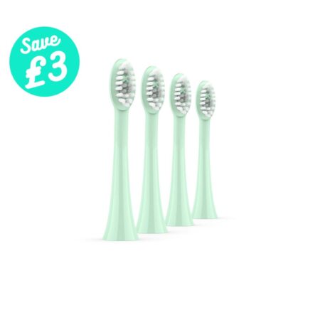 SONIC+ BRUSH HEADS MINT GREEN 4PK