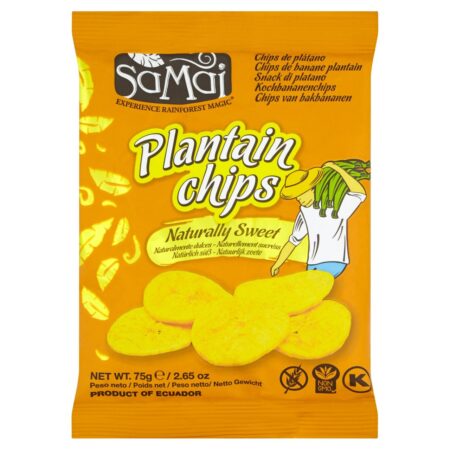 Samai Naturally Sweet Plantain Chips 75g