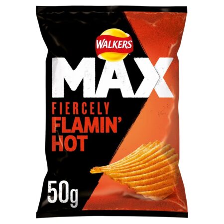 Walkers Max Fiercely Flamin’ Hot Grab Bag Crisps 50g