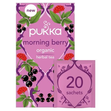 Pukka Morning Berry 20 Organic Herbal Tea Bags 136g