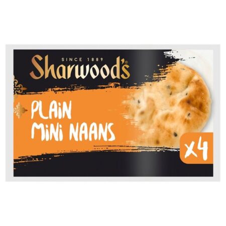 Sharwood’s 4 Plain Mini Naans 260g