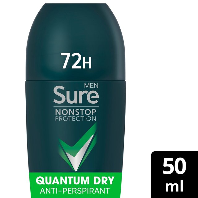 Sure Men Antiperspirant Deodorant Roll On Nonstop Quantum Dry 50ml