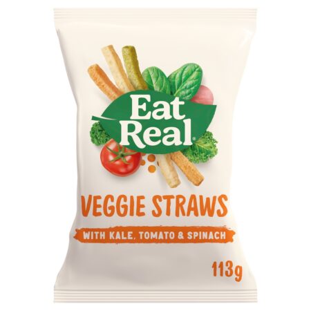 Eat Real Veggie Straws Kale, Tomato & Spinach 113g