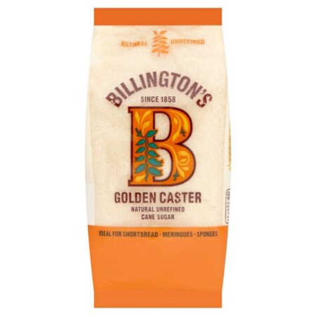 Billingtons Golden Caster Natural Unrefined Cane Sugar 500g