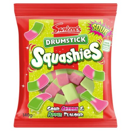 Swizzels Drumstick Squashies Sour Cherry & Apple Flavour 140g