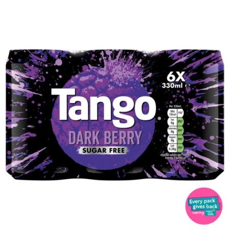 Tango Dark Berry Sugar Free Cans 6 x 330ml