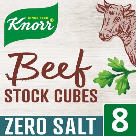 Knorr Beef Stock Cubes Zero Salt 8s 72g