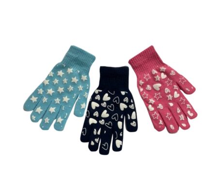 GIRLS GLOW IN THE DARK MAGIC GLOVES