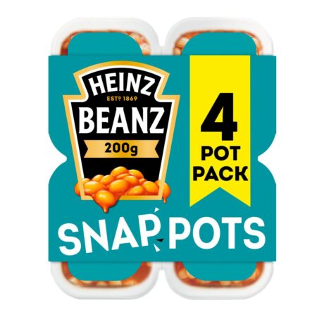 Heinz Baked Beans Snap Pots 4 x 200g