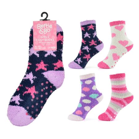 GIRLS COZY GRIPPER SOCKS