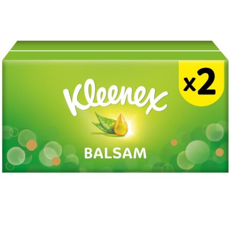 Kleenex Balsam Tissues 2 pack 2 x 64 per pack