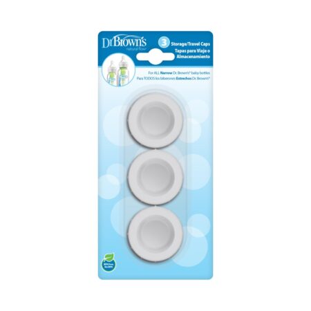 NARROW NECK TRAVEL CAPS 3PK