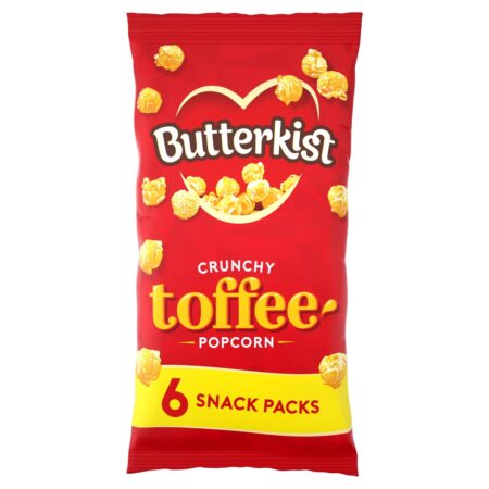 Butterkist Crunchy Toffee Popcorn 6 x 20g