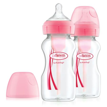 OPTIONS + 2PK 270ML BOTTLE PINK