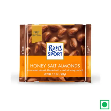Ritter Sport Milk Chocolate Honey Salt Almonds 100g